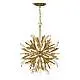 Lampadario Industrial Nordico Vida Acciaio Oro Brunito Piccolo 13 Luci E14