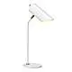 Lampada Scrivania Industrial Nordico Quinto Acciaio Bianco Ottone 1 Luce E27