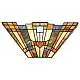 Appliques - Lampade Da Parete Tiffany Inglenook Metallo 2 Luci E14