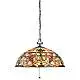 Lampadario Tiffany Kami Metallo Bronzo Vintage 3 Luci E27
