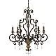 Lampadario Classico Marquette Acciaio Bronzo Heirloom 9 Luci E14