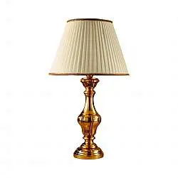 Lume In Legno Classico Oro Con Paralume 1 Luce Rondine