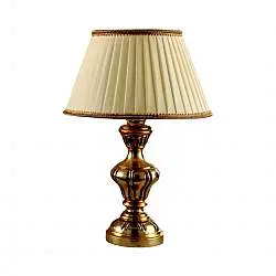 Lumetto In Legno Classico Argento Mecca Con Paralume 1 Luce Rondine