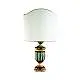 Lume In Legno Classico Azzurro Oro Con Paralume 1 Luce Oca
