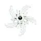 Plafoniera In Legno Classico Bianco Lucido 1 Luce Pappagallo