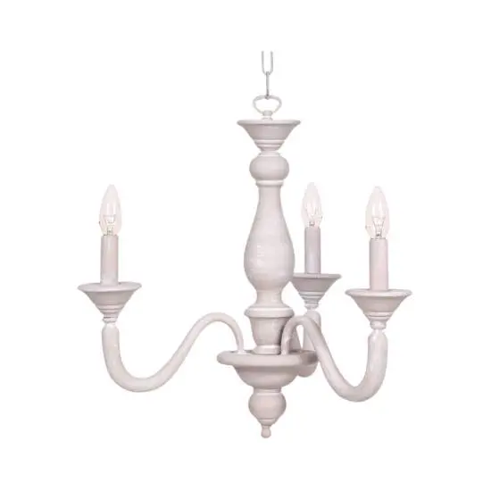 Lampadario In Legno Classico Tortora Sbiancato 3 Luci Laridi | LuceArt