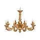 Lampadario In Legno Classico Oro 8 Luci Sternidi