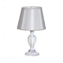 Lumetto In Legno Classico Grigio Sfumato Con Paralume 1 Luce Sternidi