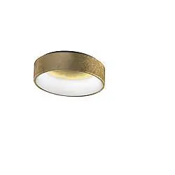 Lampada A Soffitto Contemporanea Aurora Metallo Foglia Oro Led 96W
