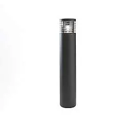 Paletto Moderno Esterno Cyll Alluminio Antracite 1 Luce E27 65Cm