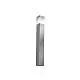 Paletto Moderno Esterno Frost Alluminio Grigio Perla 1 Luce E27