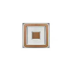 Plafoniera Contemporanea Halò Metallo Rame Opaco Led 35W