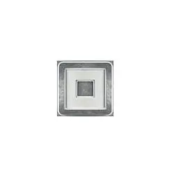 Plafoniera Contemporanea Halò Metallo Foglia Argento Led 35W