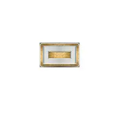 Plafoniera Contemporanea Halò Metallo Foglia Oro Led 36W