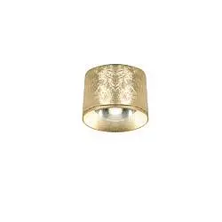 Plafoniera Contemporanea Pocket Metallo Foglia Oro Led 9W