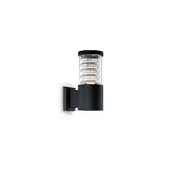 Applique Moderna Tronco Alluminio Nero 1 Luce E27