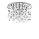 Plafoniera Contemporanea Neve Metallo Cromo 8 Luci G9 3W 3000K Luce Calda