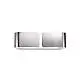 Applique Contemporanea Clip Metallo Cromo 2 Luci E27