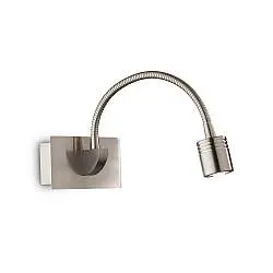 Applique Moderna Dynamo Metallo Nickel Flessibile Led 3W 4000K
