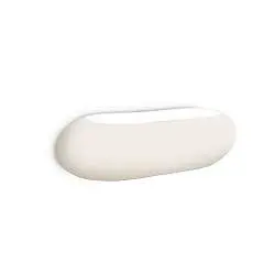 Applique Moderna Moris Vetro Bianco 2 Luci G9 3W 3000K Luce Calda