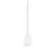 Sospensione Moderna Flut Vetro Bianco 1 Luce E27 Big