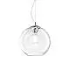 Sospensione Moderna Nemo Metallo Trasparente 1 Luce E27 D30Cm