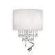 Applique Classica Opera Metallo-Cristallo Bianco 3 Luci E14+1,5W 3000K