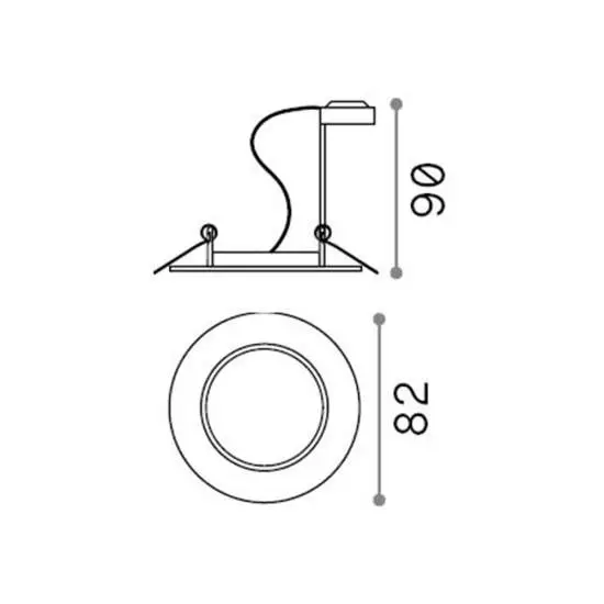 3 Faretti Ad Incasso Swing Metallo Bianco 1 Luce Gu10 | Ideal Lux
