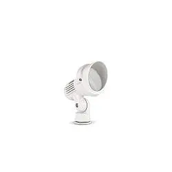 Faretto Da Esterno Moderno Terra Alluminio Bianco 1 Luce Gu10
