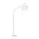 Piantana Industrial-Minimal Daddy Metallo Bianco 1 Luce E27
