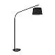 Piantana Industrial-Minimal Daddy Metallo Nero 1 Luce E27