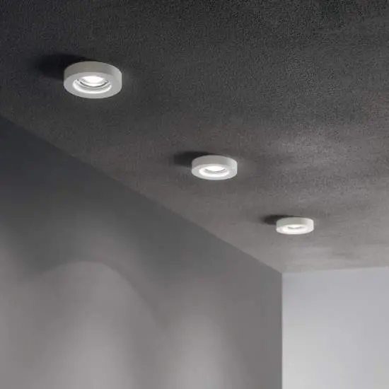 3 Faretti Incasso Moderno Blues Alluminio Bianco 1 Luce Gu10 5W 3000K Luce Calda | Ideal Lux
