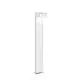 Piantana Moderna Sirio Alluminio Bianco 2 Luci 3W 3000K Luce Calda H80Cm