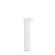 Piantana Moderna Sirio Alluminio Bianco 2 Luci 3W 3000K Luce Calda H60Cm