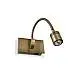 Applique Moderna Dynamo Metallo Ottone Brunito Led 3W 4000K Luce Naturale