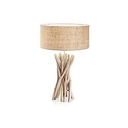 Lampade Da Scrivania Industrial Driftwood Metallo-Legno Marrone 1 Luce E27