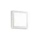 Applique Moderna Square Universal Alluminio-Plastiche Bianco Led 19W 3000K D22