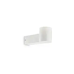 Applique Moderna Clio Alluminio Bianco 1 Luce E27