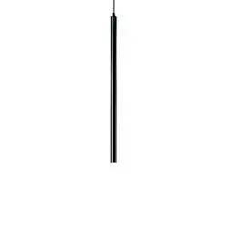 Sospensione Round Moderna Ultrathin Metallo Nero Led 11,5W 3000K D40