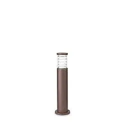 Piantana-Palo Da Esterno Moderna Tronco Alluminio Coffee 1 Luce E27 H60Cm