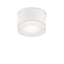 Plafoniera Moderna Urano Alluminio-Materie Plastiche Bianco 1 Luce Gx53 Small
