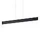 Sospensione Industrial-Minimal Desk Metallo Nero Led 32W 3000K Luce Calda