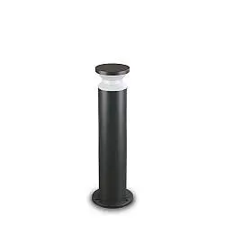 Piantana Moderna Torre Alluminio Nero 1 Luce E27 H60Cm