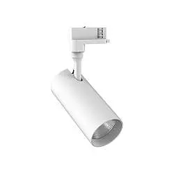 Proiettore Cilindrico Smile Alluminio Bianco Led 20W 3000K Luce Calda Cri80 24°