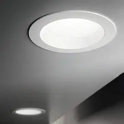 Faretto A Incasso Basic Fi Alluminio Bianco Led 20W 3000K D14,4Cm