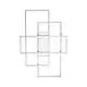 Plafoniera Moderna Frame Metallo Bianco Led 31W 3000K Luce Calda