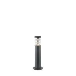 Piantana-Palo Da Esterno Moderna Tronco Alluminio Antracite 1 Luce E27 H40Cm