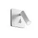 Applique Moderna Lite Metallo Bianco Led 3W 3000K Luce Calda