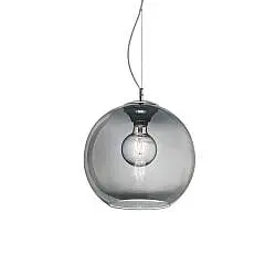 Sospensione Moderna Nemo Metallo Fumè 1 Luce E27 D20Cm