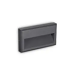 Appliques - Lampade Da Parete Febe-1 Metallo Antracite Led 6W 3000K Luce Calda